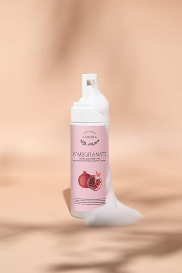 Aurora Natural Pomegranate Αφρός Καθαρισμού Προσώπου 150ml