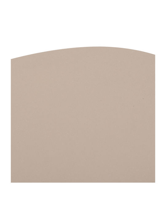 Oval Zentral Kaffeetisch Fiber Beige M130xL70xH40cm