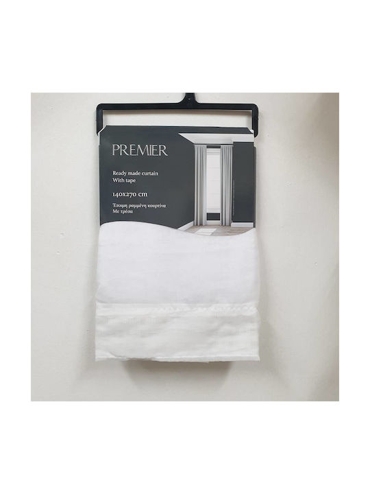 Easy Home Завеса с Плик с писалка Бяла 140x270бр