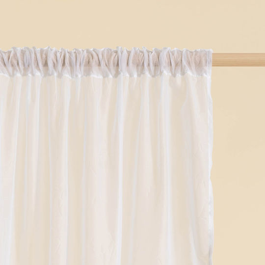 Easy Home Vorhang mit Bleistiftfalten Weiß 140x270cm