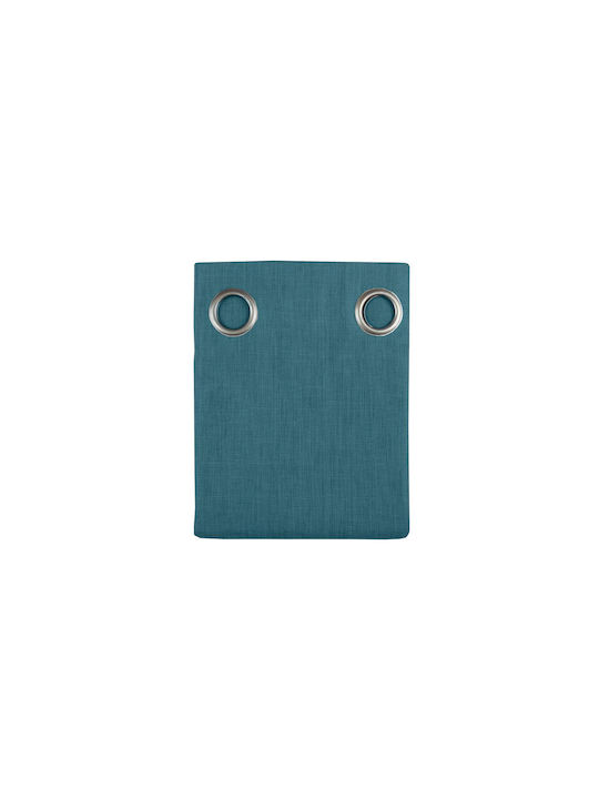 Bea Grommet Curtain Turquoise 140x280cm