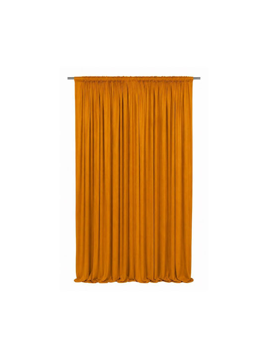 Viopros Curtain with Pencil Pleat Lined 14 Gold 140x270cm