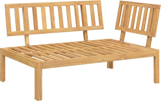 Scaun De Exterior Din Lemn Bej Cu Pernă 133x92x69cm