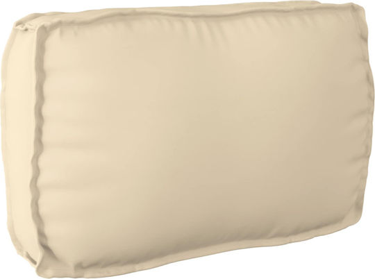 Scaun De Exterior Din Lemn Bej Cu Pernă 133x92x69cm