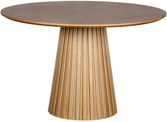 Elington Στρογγυλό Τραπεζαρίας Φυσικο 120x120x75εκ. Elington Στρογγυλό Τραπεζαρίας Φυσικο 120x120x75εκ.