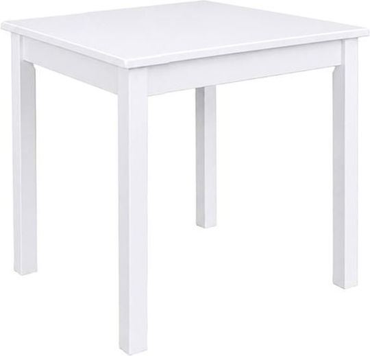 Tisch Taverne Holz Weiß 80x80x75cm