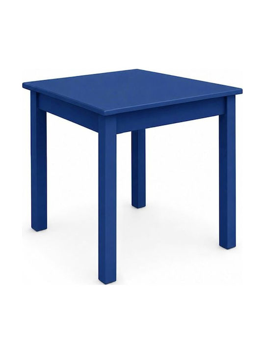 Tavernen Platz Tisch Taverne Holz Blau 80x80x75cm
