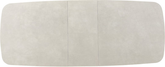 Celeste Masă Extensibilă Pentru Sala De Mese Cu Suprafață Din Marmură Bej 180x90x76cm