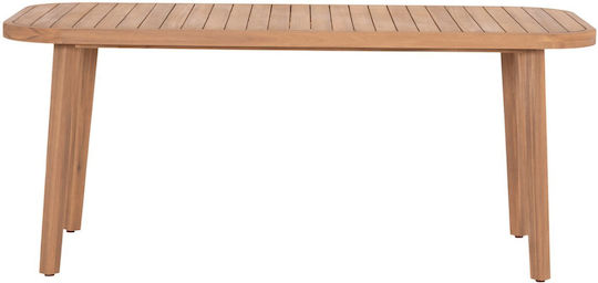 Dining Room Table Made of Solid Wood Natural 180x90x76cm