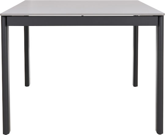 Punder Dining Table with Stone Surface Gray 220x100x75cm