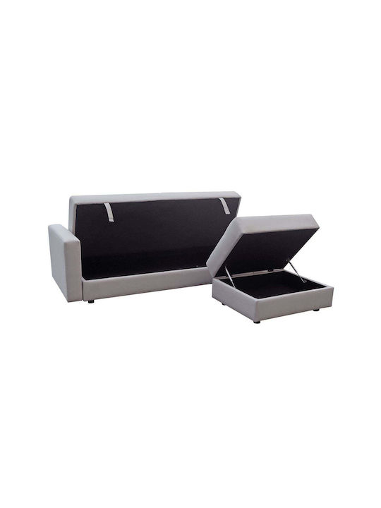 Jackson Ecke Sofa mit Bett mit Umkehrbarer Winkel & Stauraum Beige 193x137x81cm E9579,4