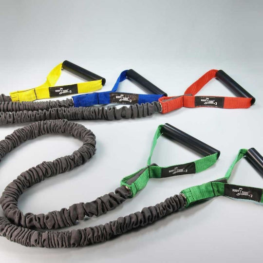 Body Concept Premium GM Resistance Band Gymtube Hard with Handles Gray 1.3m