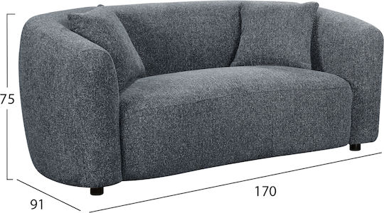 Nord Canapea Cu Trei Locuri Gri 230x96x75cm