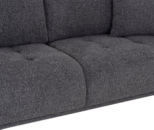 Structo Τριθέσιος Καναπές Γκρι 227x94x88εκ.