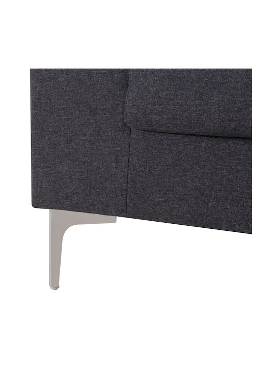 Anton Γωνιακός Καναπές με Δεξιά Γωνία Γκρι 263x133x85εκ.