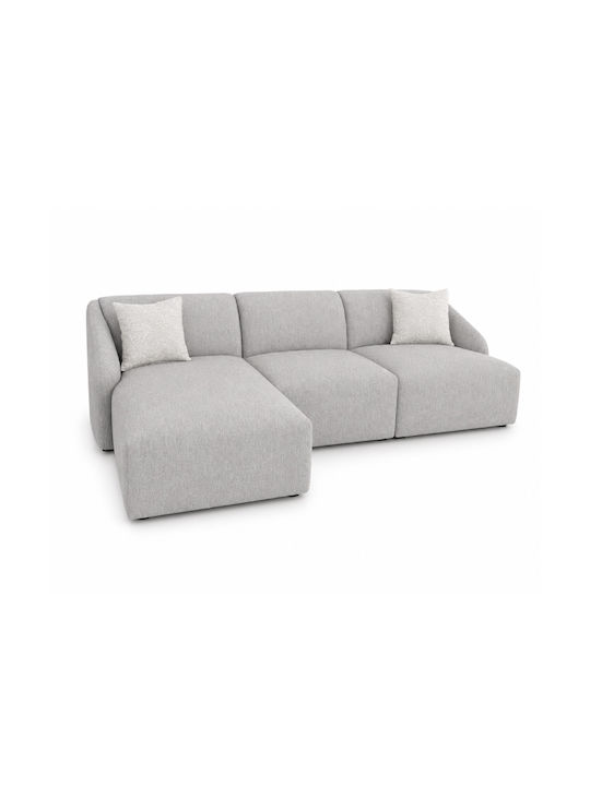 Novar Ъглов Диван с Ляв Ъгъл Сив 255x157x77см