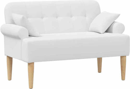 Doppelsitzer Sofa Weiß 120x65x79cm