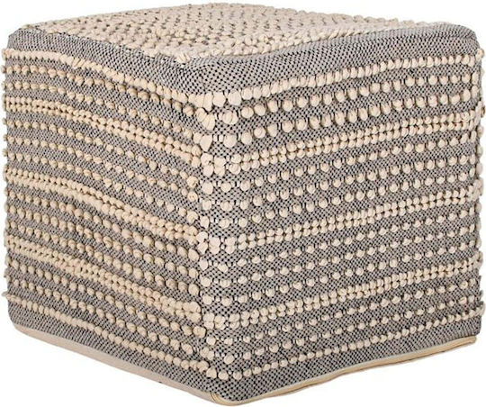 Табуретка Corn Бежов 45x45x40см Табуретка Corn Бежов 45x45x40см