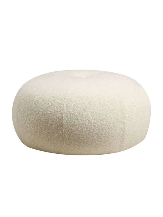 Bean Bag Stool Waterproof Tina White 55x55x35cm