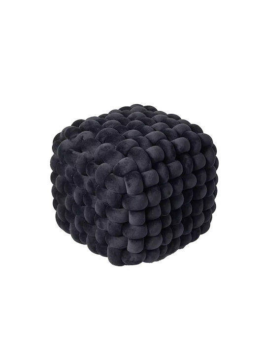 Πуф За табуретка 2271 Black 43x43x40см