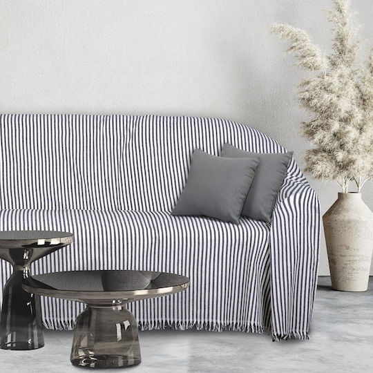 Das Home 0253 Διθέσιου Καναπέ Π180xΜ250cm Εκρού