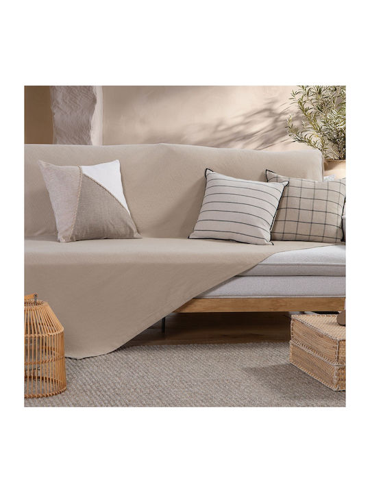 Nef-Nef Homeware Betty Decken & Couchdecken Dreisitzer-Sofa Wurf 180x300cm Beiges