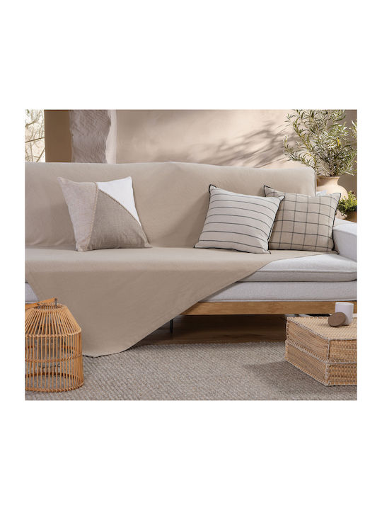 Nef-Nef Homeware Betty Ριχτάρι Τριθέσιου Καναπέ 180x300εκ. Πράσινο