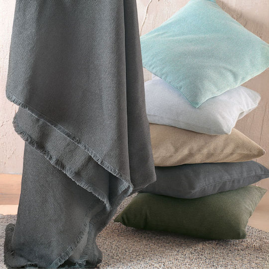 Rythmos Raven Four-Seater Sofa Throw Jacquard 180x330cm Gray