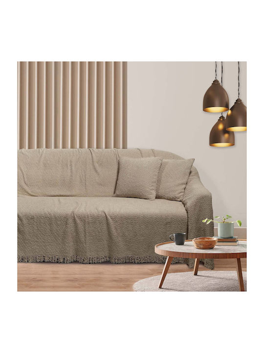 Das Home Three-Seater Sofa Throw 180x300cm Grey