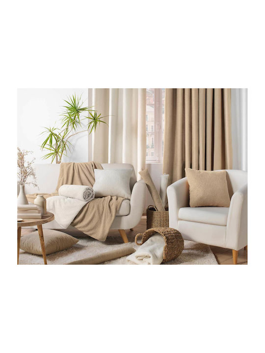 L-c Wooly Ριχτάρι Πολυθρόνας Fleece 180x220εκ. Beige