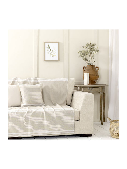 Nima Ριχτάρι Τριθέσιου Καναπέ Chenille 180x300εκ. Μπεζ