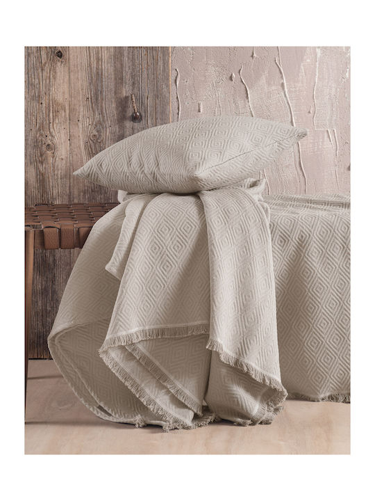 Rythmos Elysse Decken & Couchdecken Viersitzer-Sofa Überwurf Jacquard 180x330cm Braun