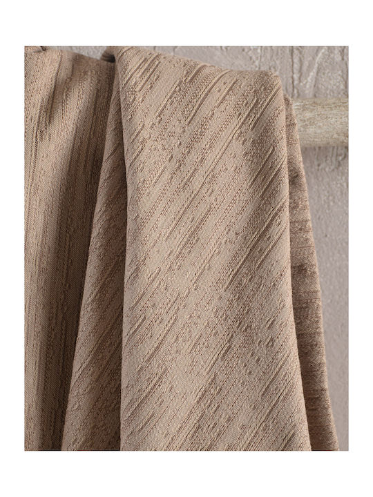 Rythmos Toris Dreisitzer-Sofa Wurf Jacquard 180x280cm Ecru