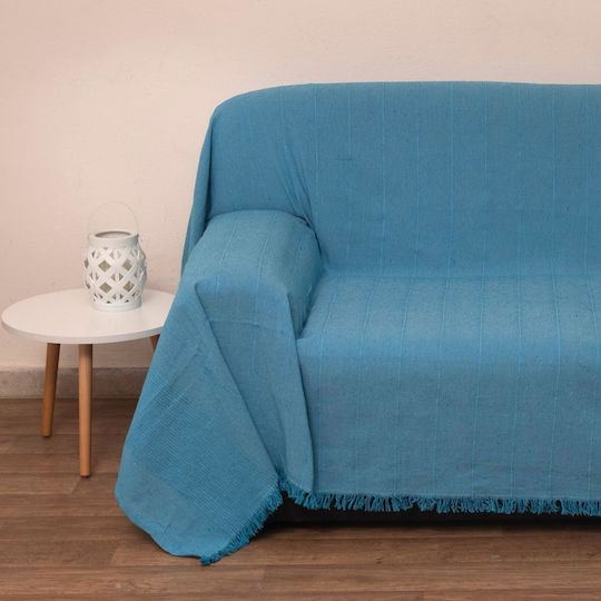 Viopros 1969 Three-Seater Sofa Throw 170x280cm Turquoise