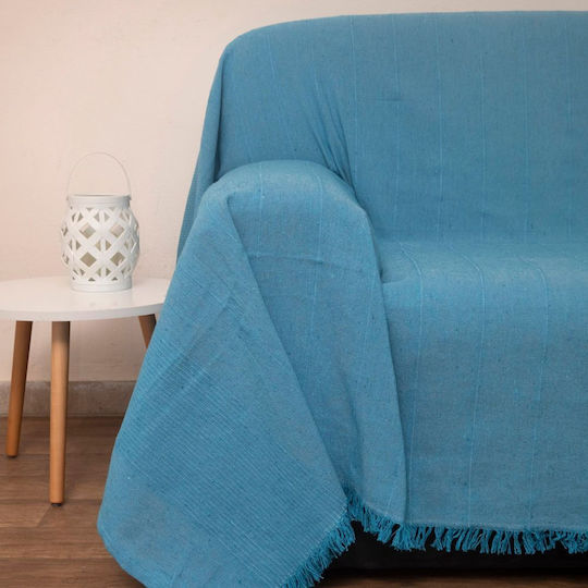 Viopros 1969 Three-Seater Sofa Throw 170x280cm Turquoise