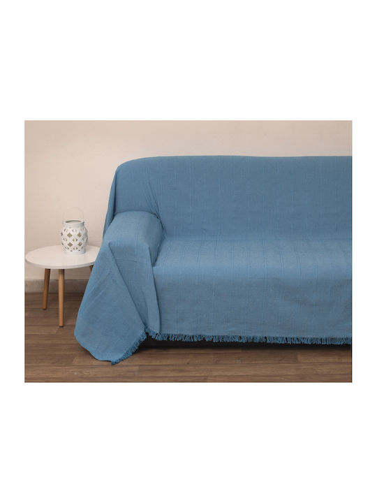 Viopros 1969 Dreisitzer-Sofa Wurf 170x280cm Türkis
