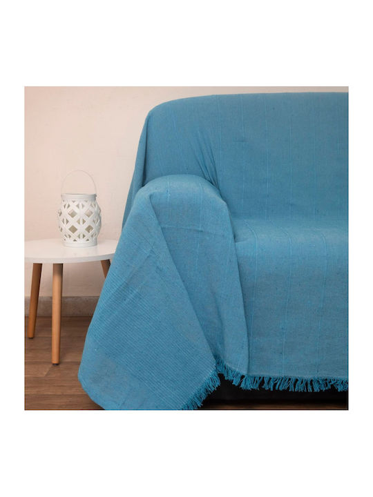 Viopros 1969 Armchair Throw 170x170cm Turquoise