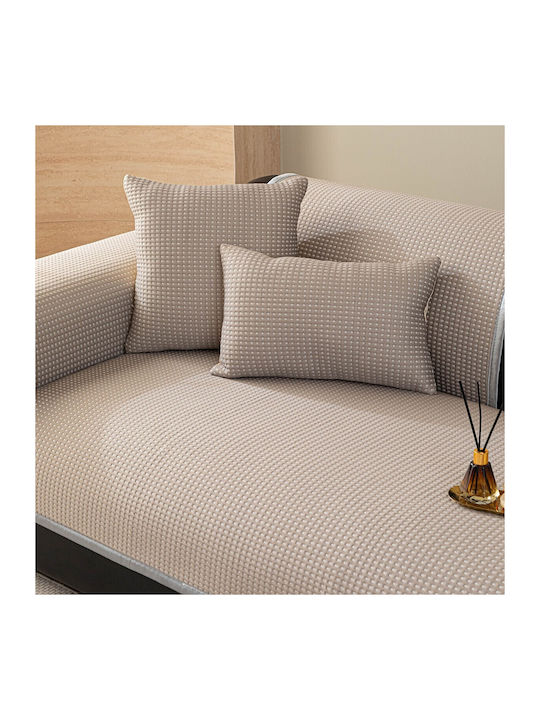 Melinen August Armchair Throw Jacquard 90x210cm Brown