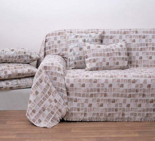 Anna Riska 1564 Sofa Throw P180xM240cm Beige Anna Riska 1564 Sofa Throw P180xM240cm Beige