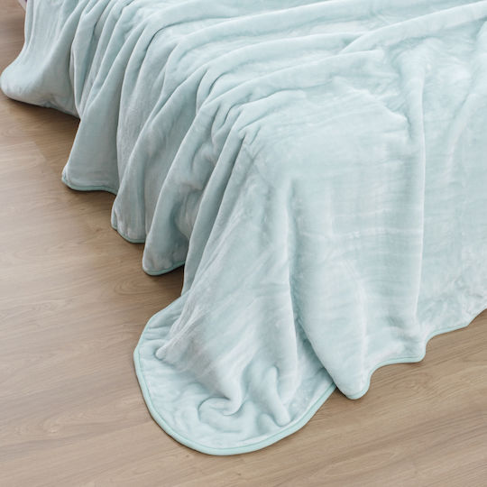 Borea K-4 Velveteen Double Blanket 220x240cm Pistachio