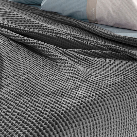 Guy Laroche Eternity Decke Piqué Übergröße 230x240cm Anthrazit
