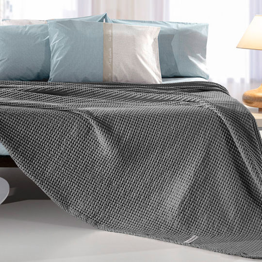 Guy Laroche Eternity Decke Piqué Übergröße 230x240cm Anthrazit