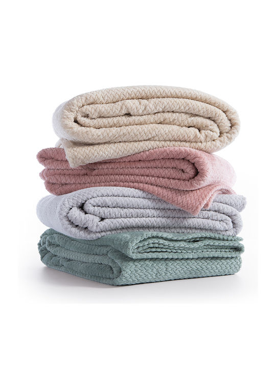 Nef-Nef Homeware Worth Κουβέρτα Fleece Υπέρδιπλη 220x240εκ.