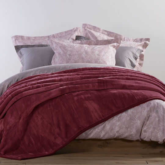 Nef-Nef Homeware Loft Super-Queen 220x240cm Burgundische Decke