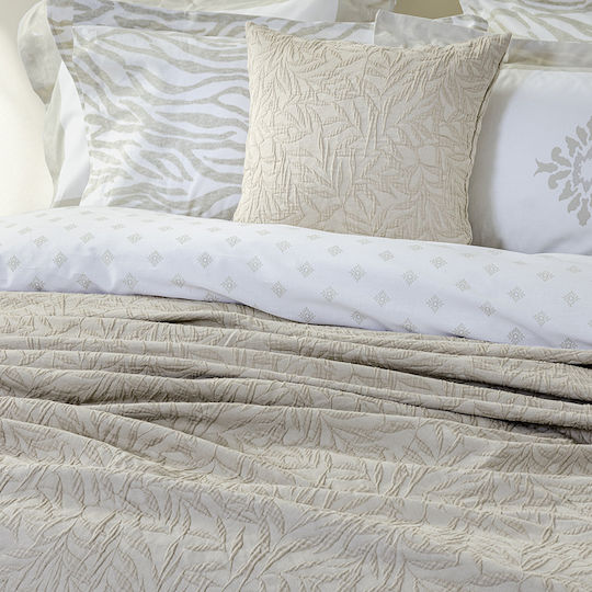Nima Pique Blanket Double 220x240cm Taupe