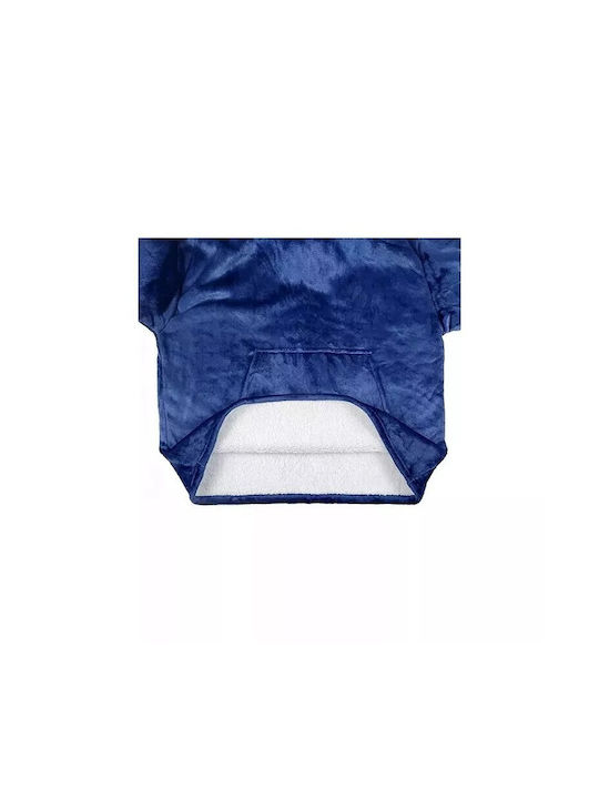 Κουβέρτα Fleece με Μανίκια 80x80εκ. Μπλε