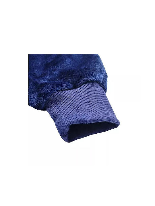 Κουβέρτα Fleece με Μανίκια 80x80εκ. Μπλε
