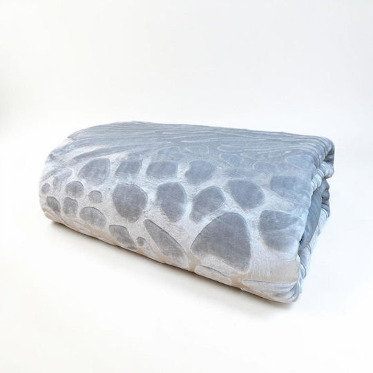 Linea Home Forza Pique Blanket Super Double 220x240cm Silver