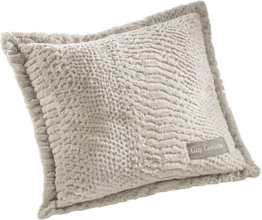 Guy Laroche Crusty Furry Blanket Double 220x240cm Ivory