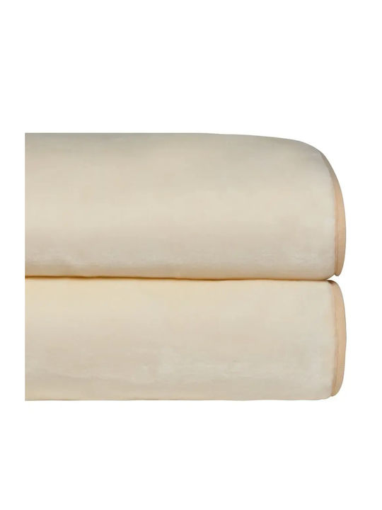 Kentia Notte Κουβέρτα Βελουτέ King Size 260x240εκ. White